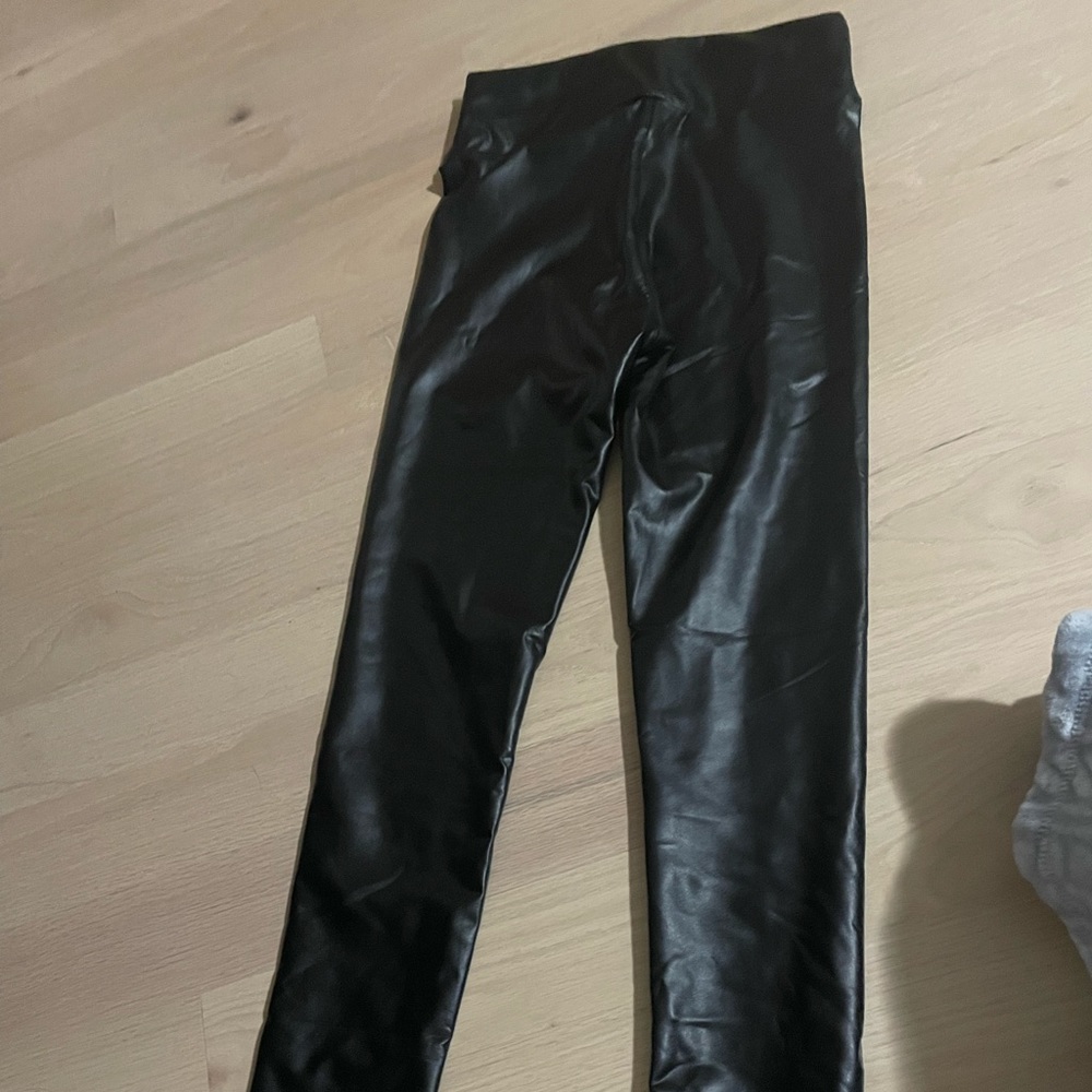 pleather leggings